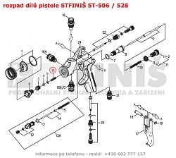 Náhradní díl pro stříkací pistole STFINIŠ ST-506
